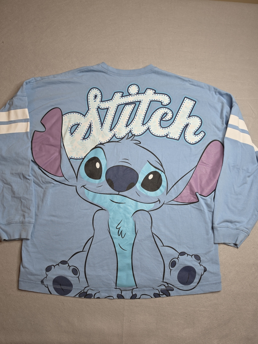 Jerry Leigh Lilo and Stitch Collegiate Front and Back Long Sleeve Shirt